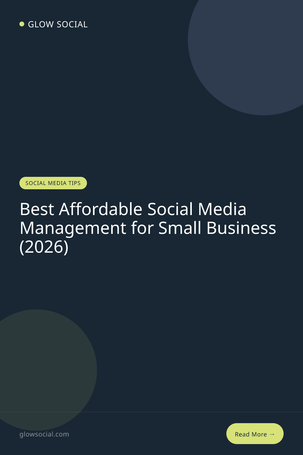 Best Affordable Social Media Management for Small Business (2026)