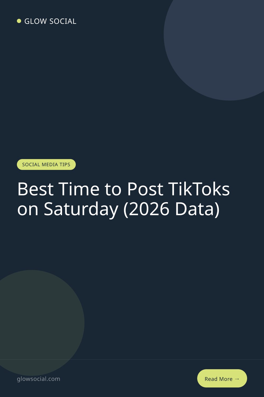 Best Time to Post TikToks on Saturday (2026 Data)
