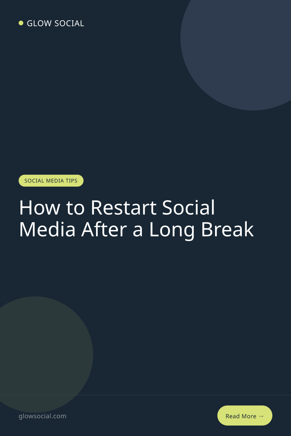 How to Restart Social Media After a Long Break