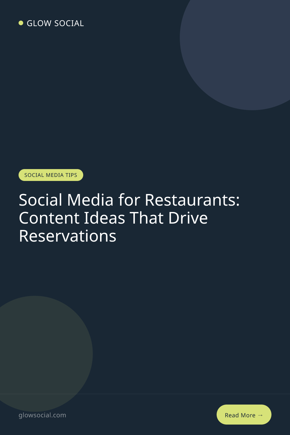 Social Media for Restaurants: Content Ideas That Drive Reservations
