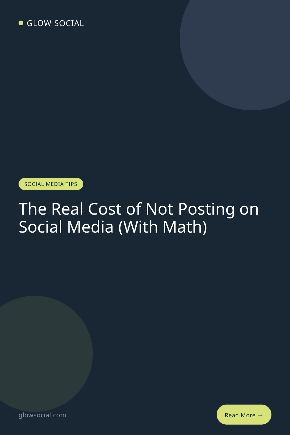 The Real Cost of Not Posting on Social Media (With Math)