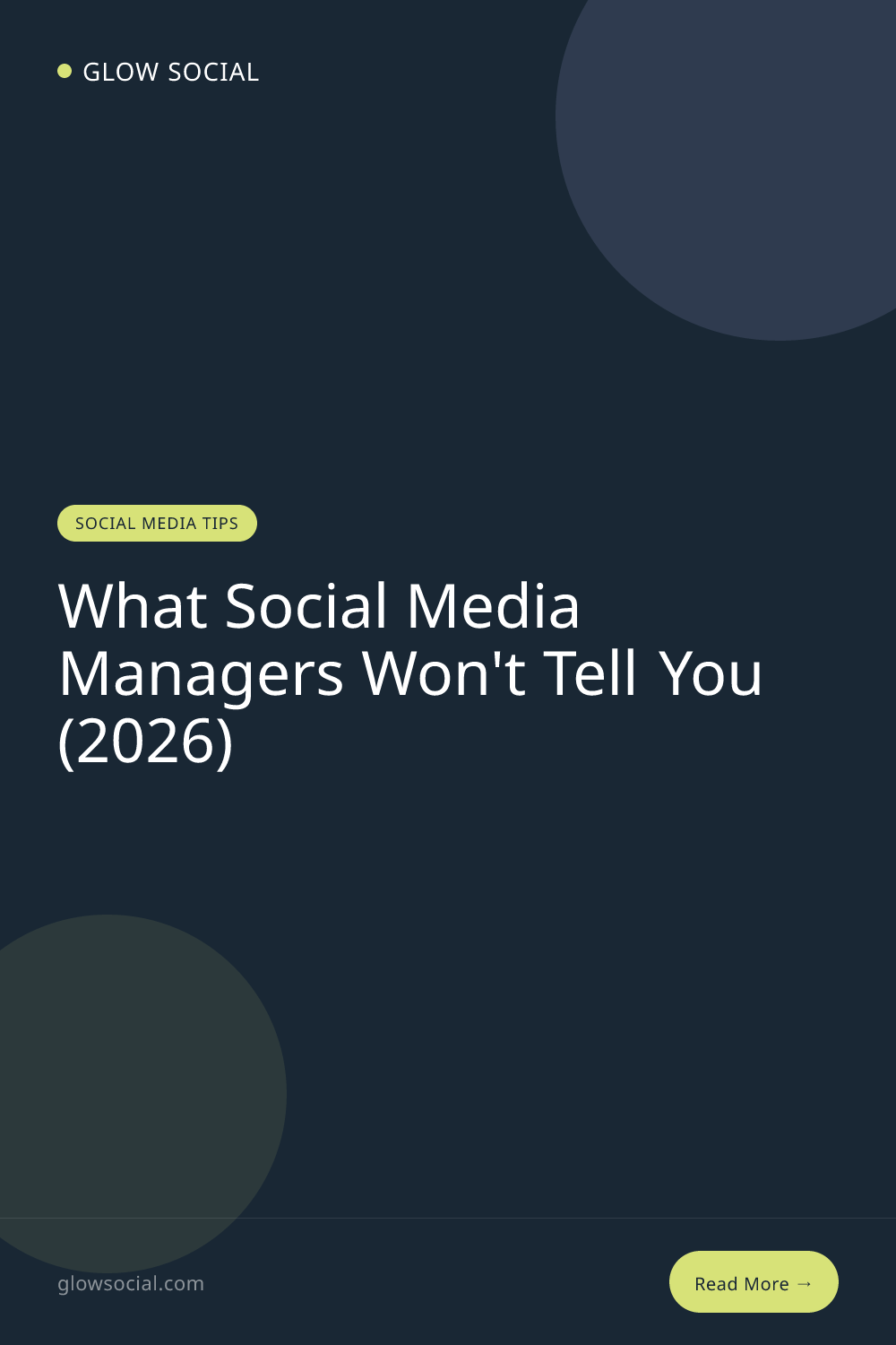 What Social Media Managers Won't Tell You (2026)