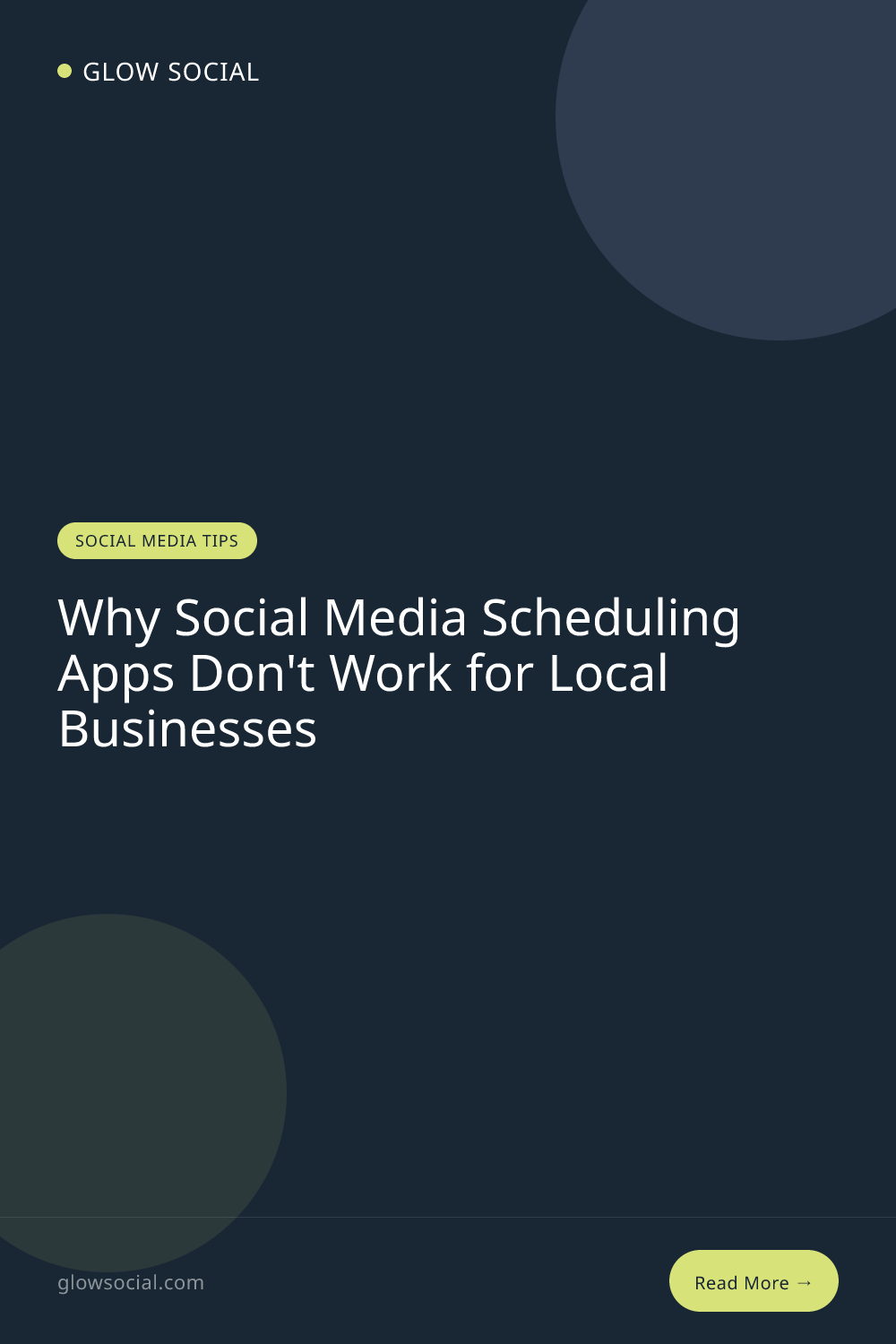 Why Social Media Scheduling Apps Don't Work for Local Businesses