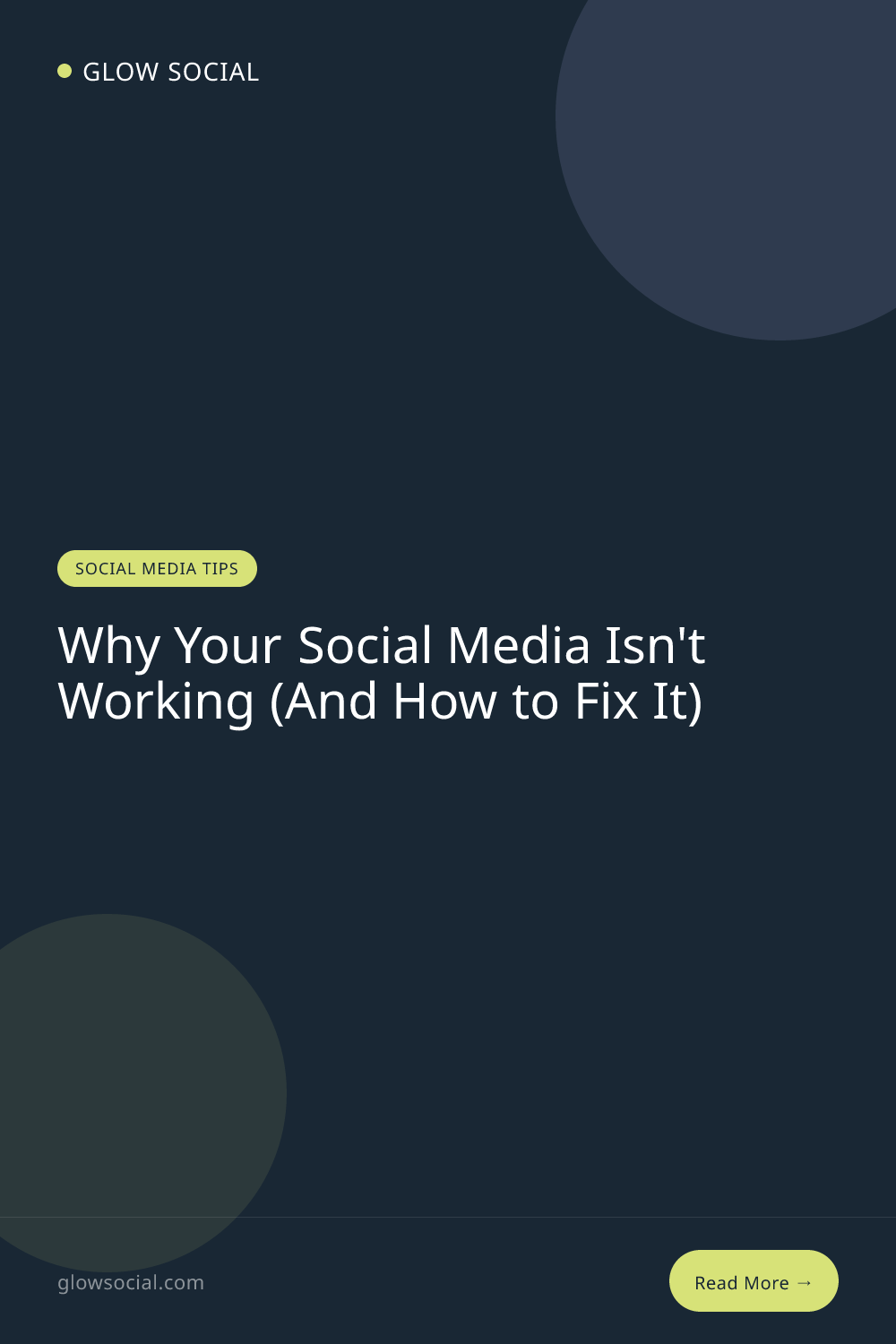 Why Your Social Media Isn't Working (And How to Fix It)
