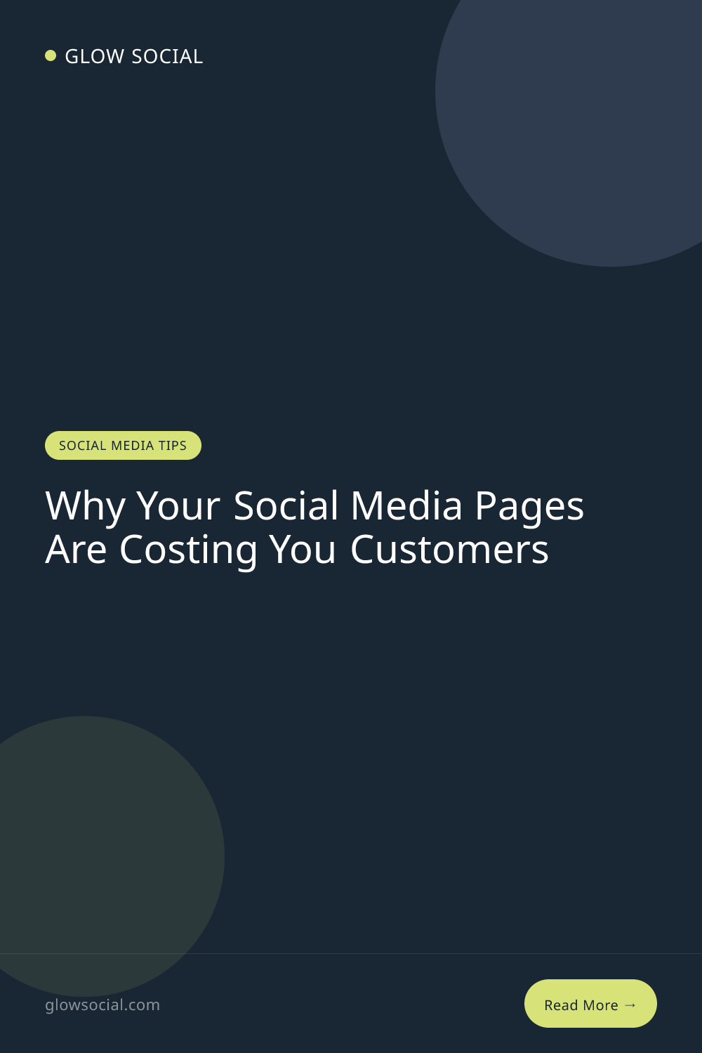 Why Your Social Media Pages Are Costing You Customers