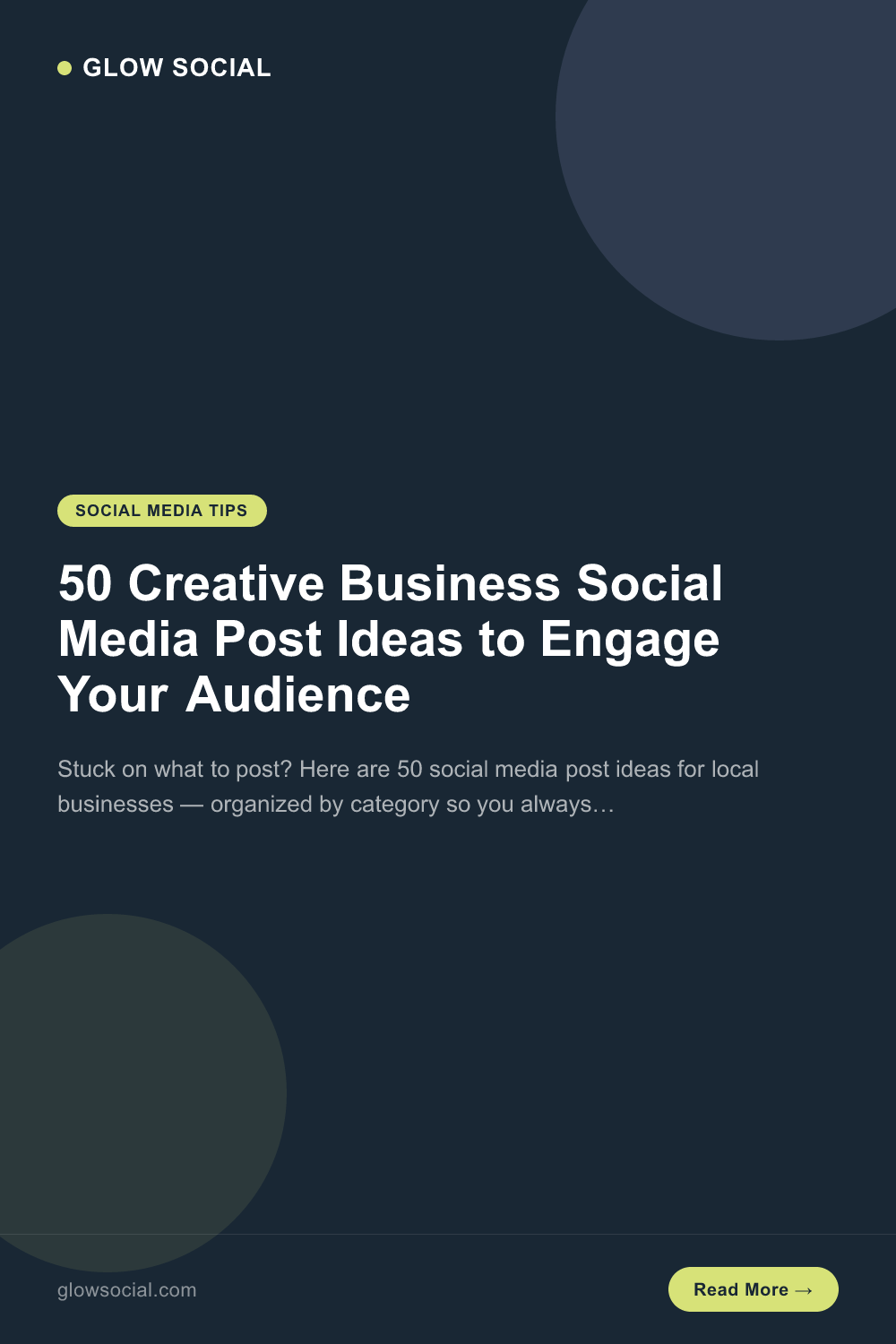 50 Creative Business Social Media Post Ideas to Engage Your Audience