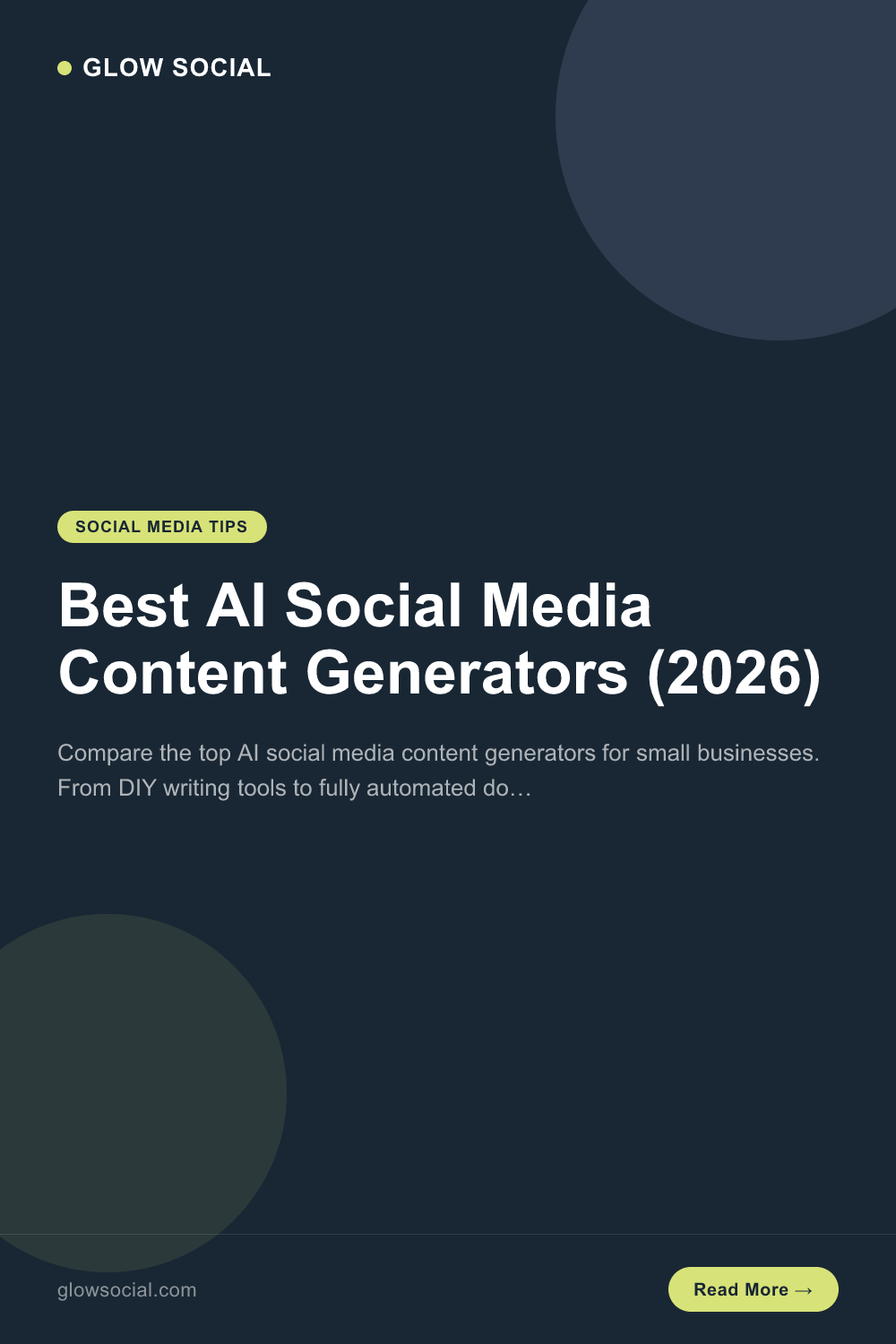 Best AI Social Media Content Generators (2026)