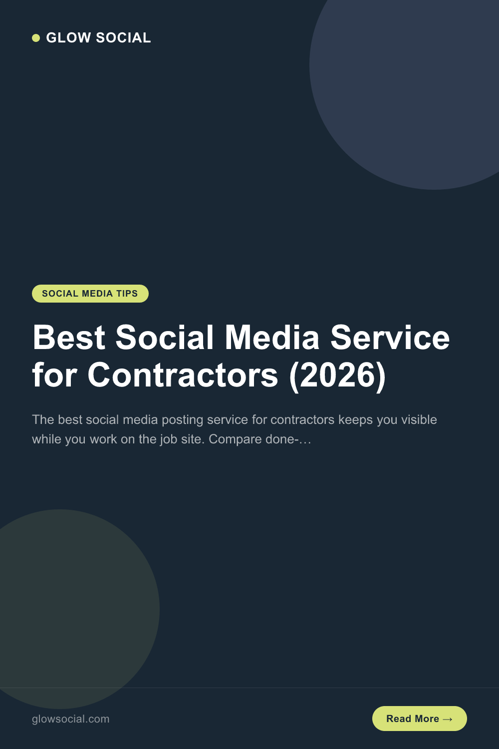 Best Social Media Service for Contractors (2026)