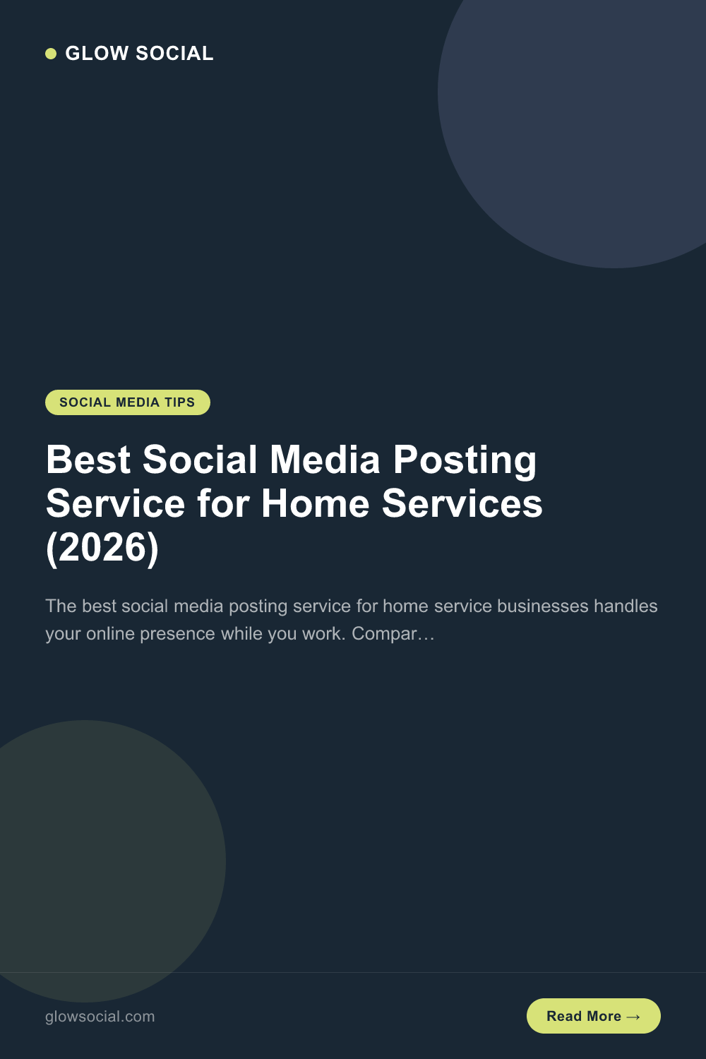 Best Social Media Posting Service for Home Services (2026)