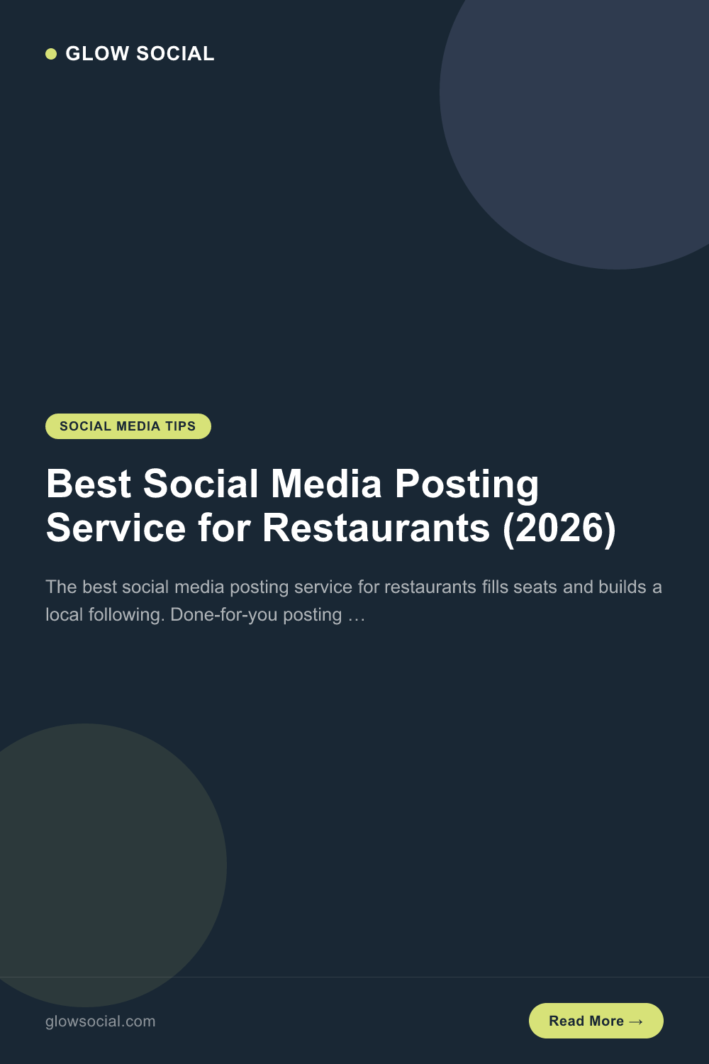 Best Social Media Posting Service for Restaurants (2026)