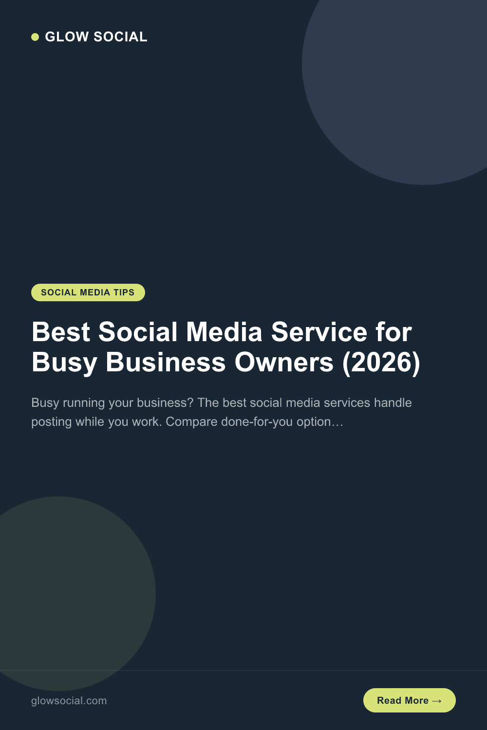 Best Social Media Service for Busy Business Owners (2026)