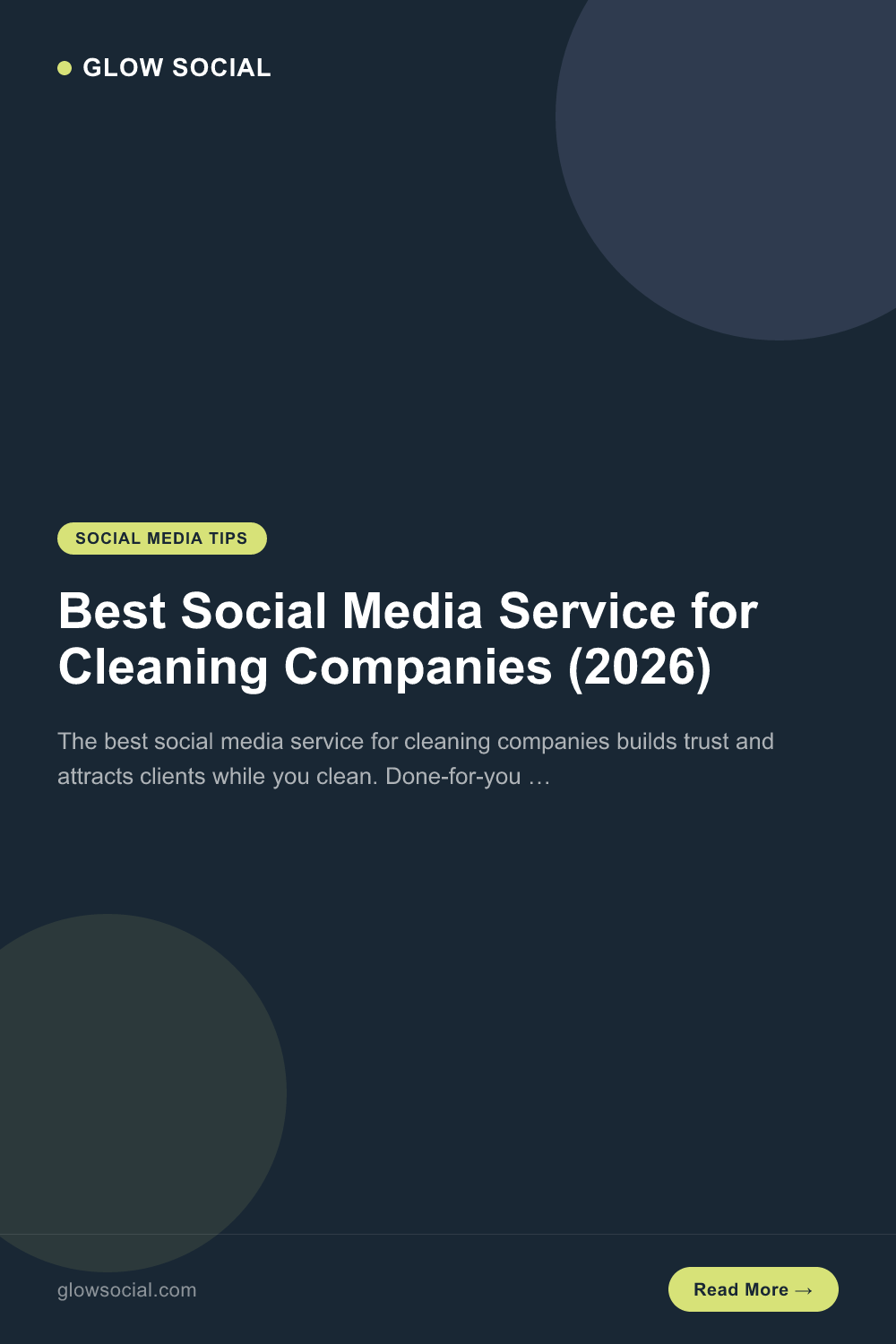 Best Social Media Service for Cleaning Companies (2026)