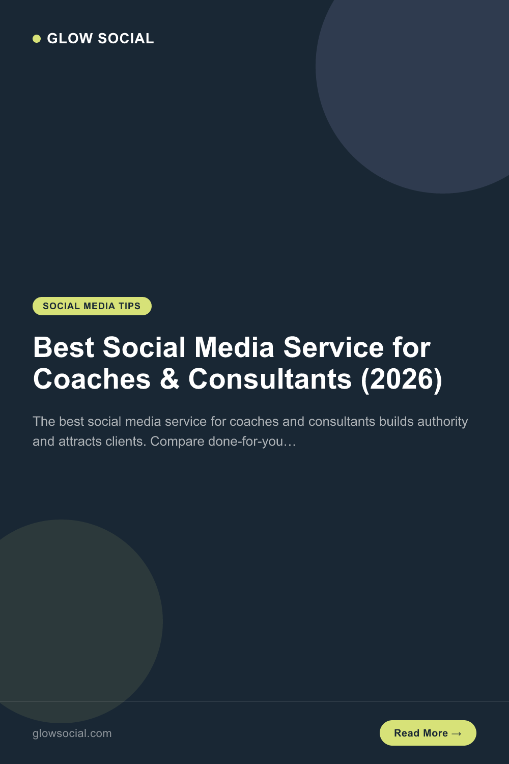 Best Social Media Service for Coaches & Consultants (2026)