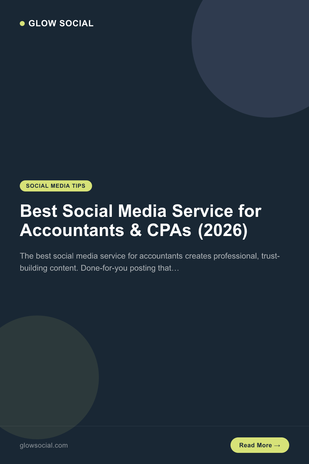 Best Social Media Service for Accountants & CPAs (2026)