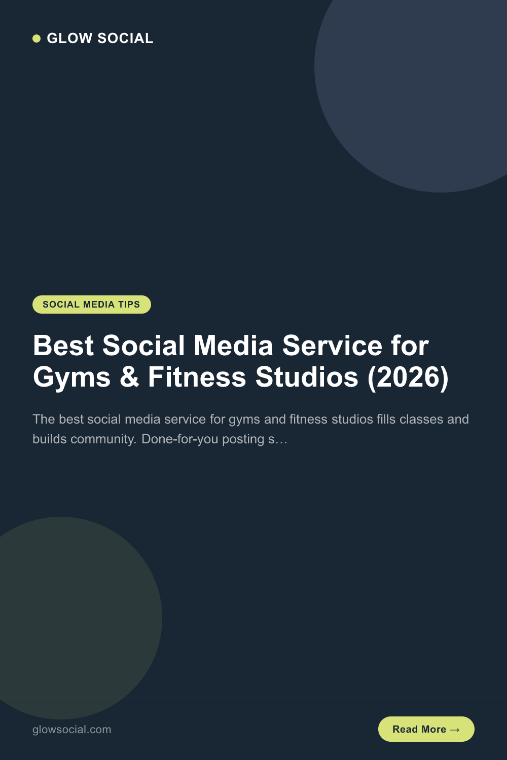 Best Social Media Service for Gyms & Fitness Studios (2026)