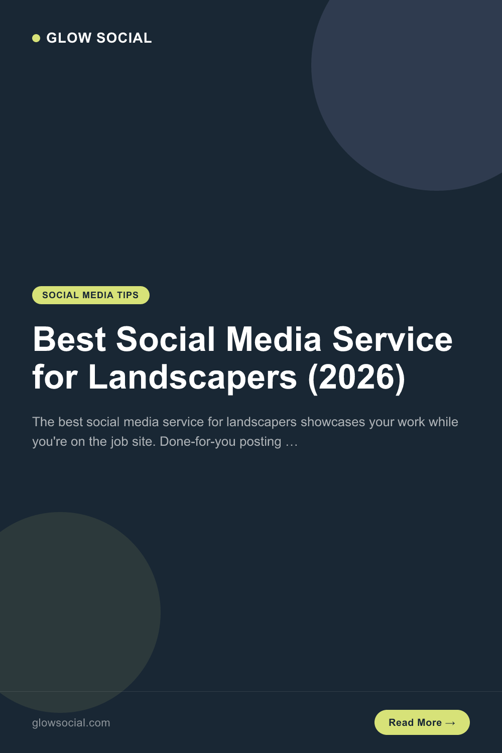 Best Social Media Service for Landscapers (2026)