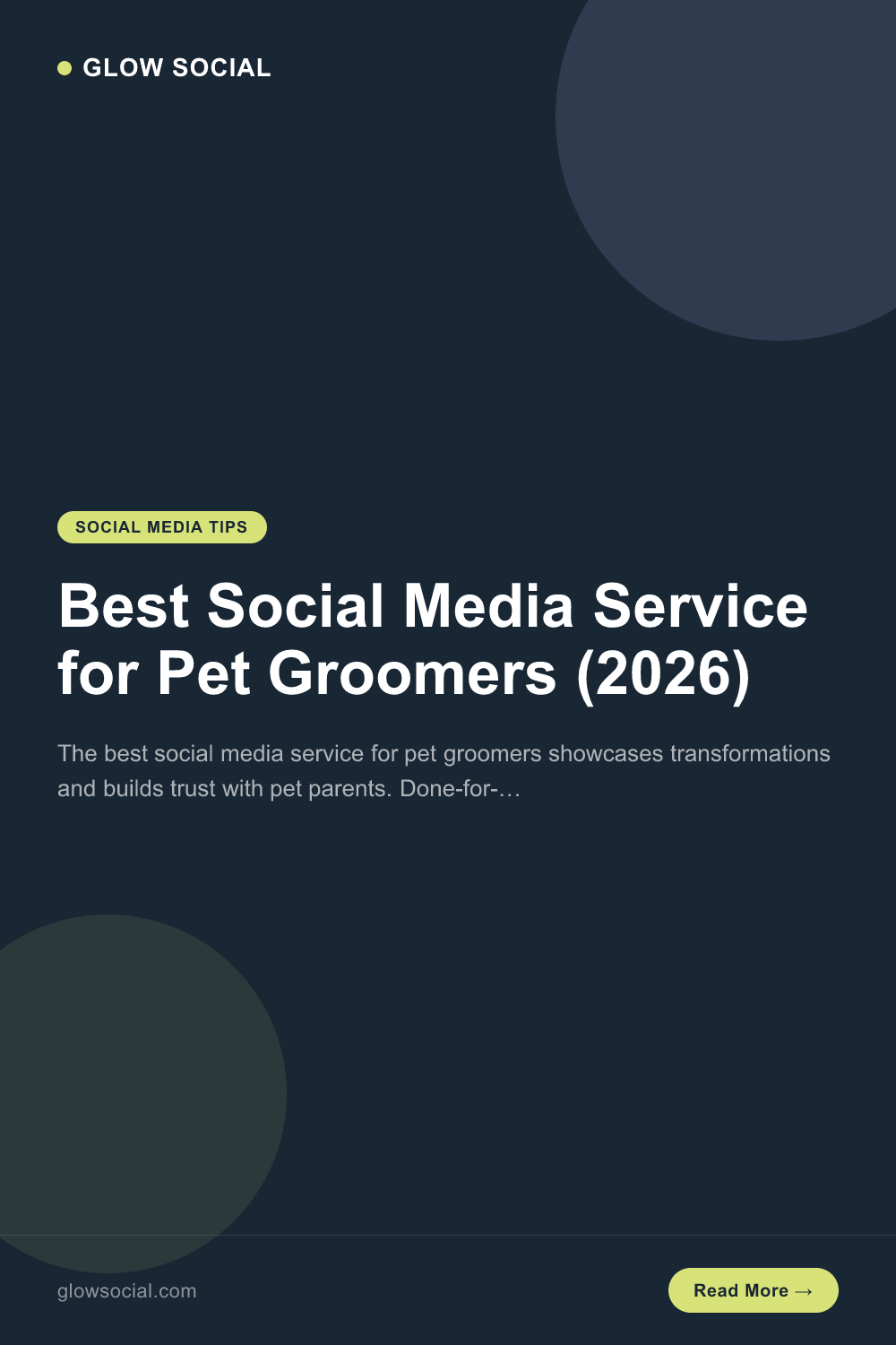 Best Social Media Service for Pet Groomers (2026)