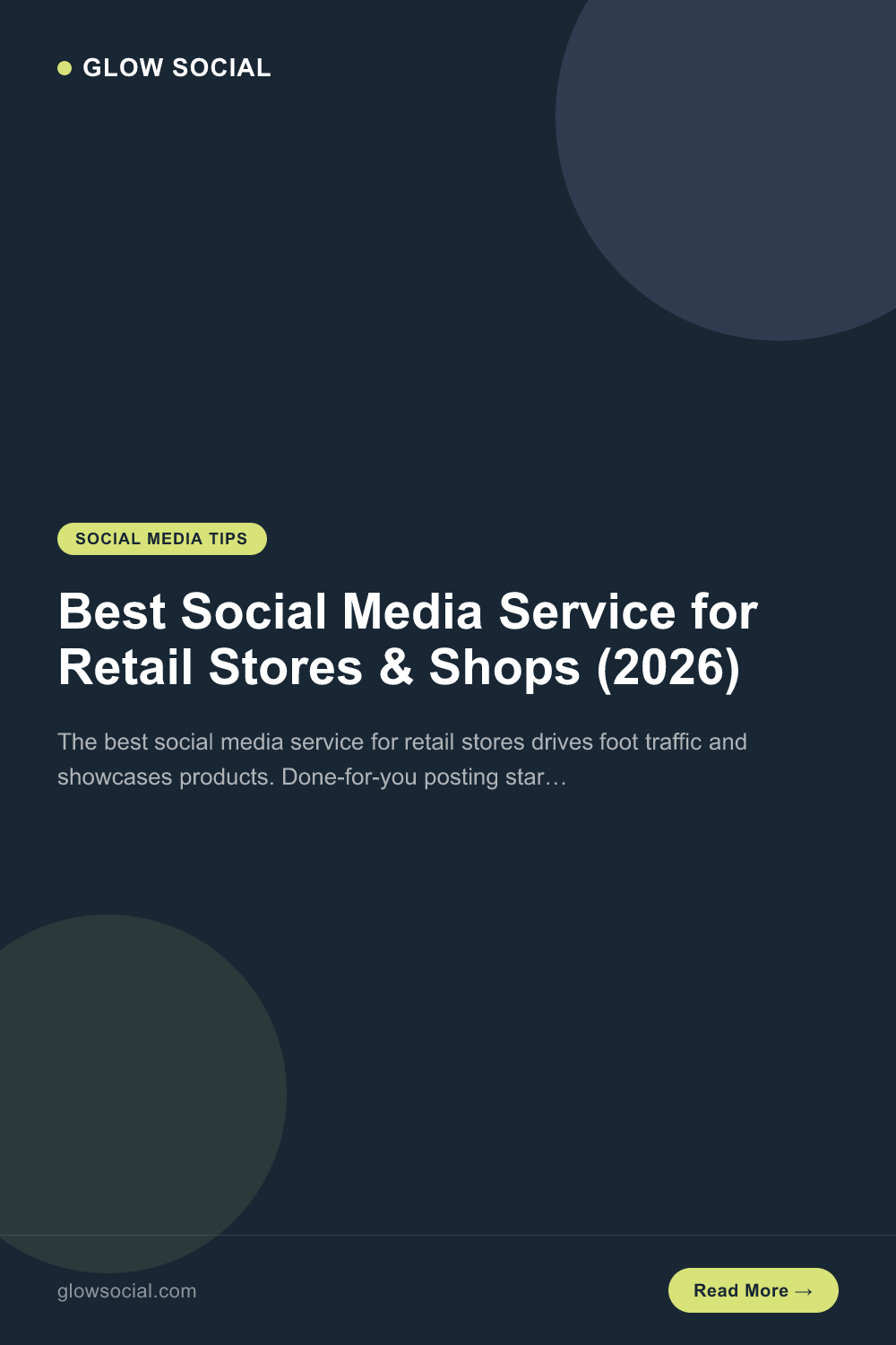 Best Social Media Service for Retail Stores & Shops (2026)