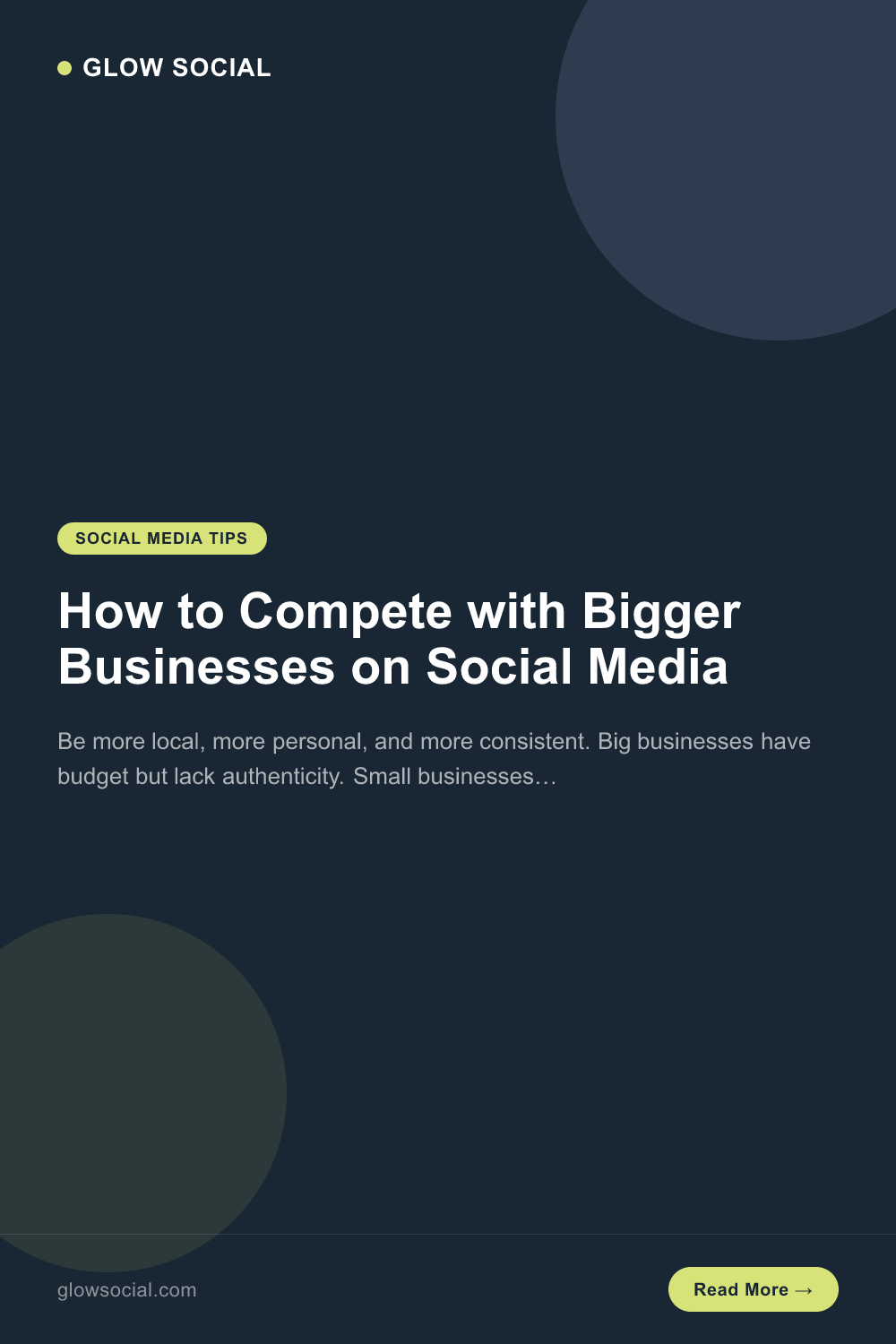 How to Compete with Bigger Businesses on Social Media