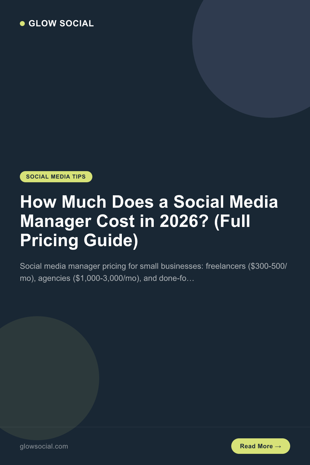 How Much Does a Social Media Manager Cost? Freelance, Agency & Software Rates (2026)