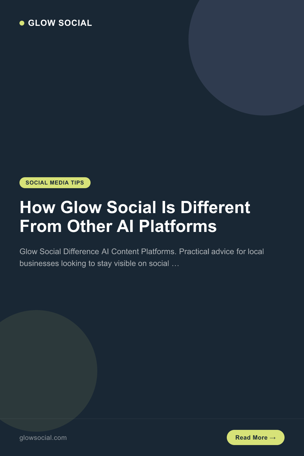 How Glow Social Is Different From Other AI Platforms