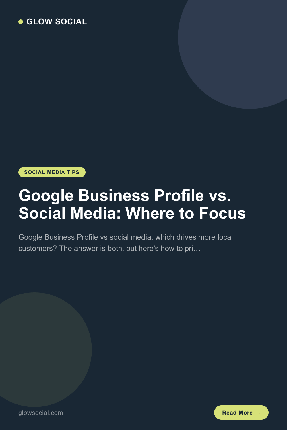 Google Business Profile vs. Social Media: Where to Focus