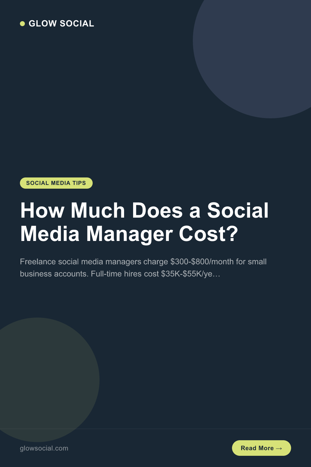 How Much Does a Social Media Manager Cost?