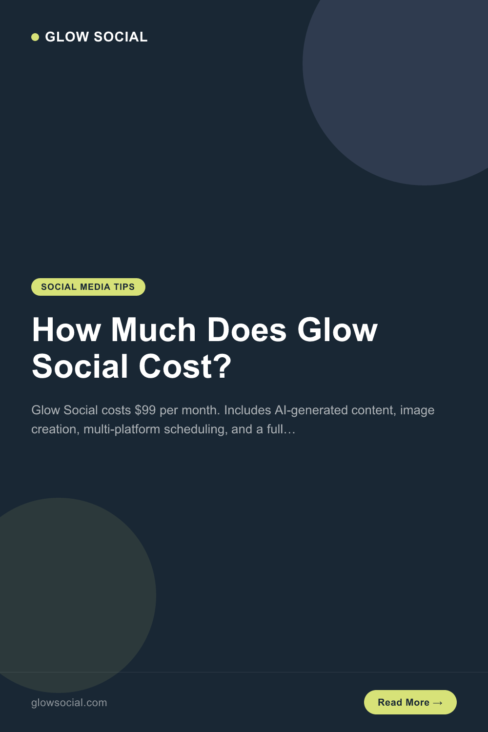 How Much Does Glow Social Cost?
