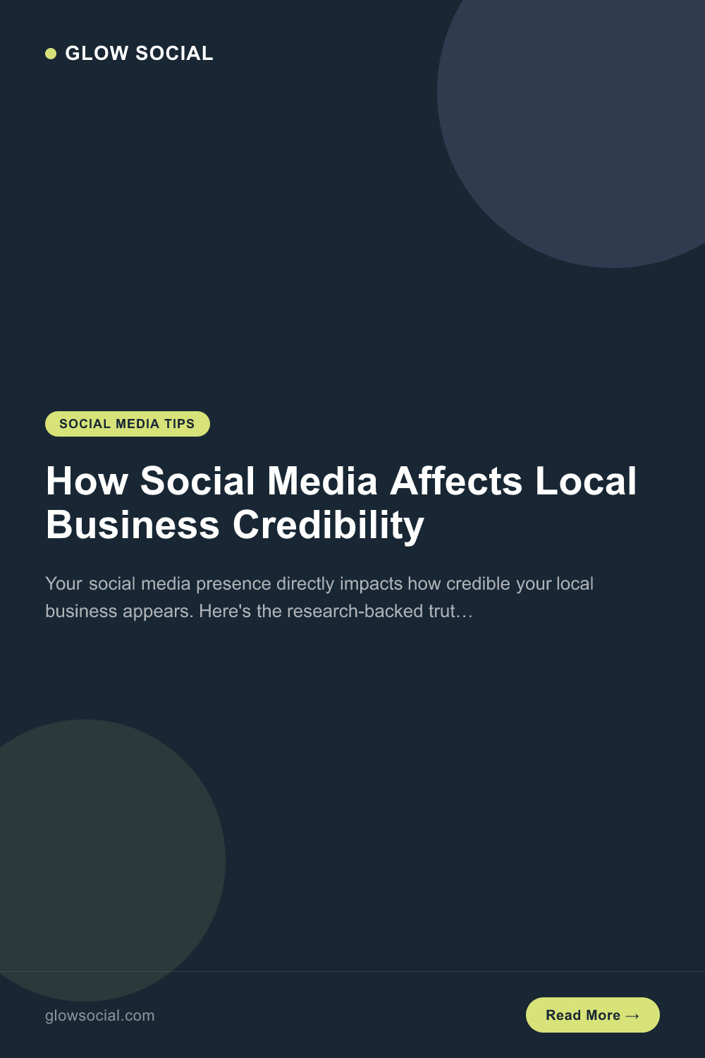 How Social Media Affects Local Business Credibility