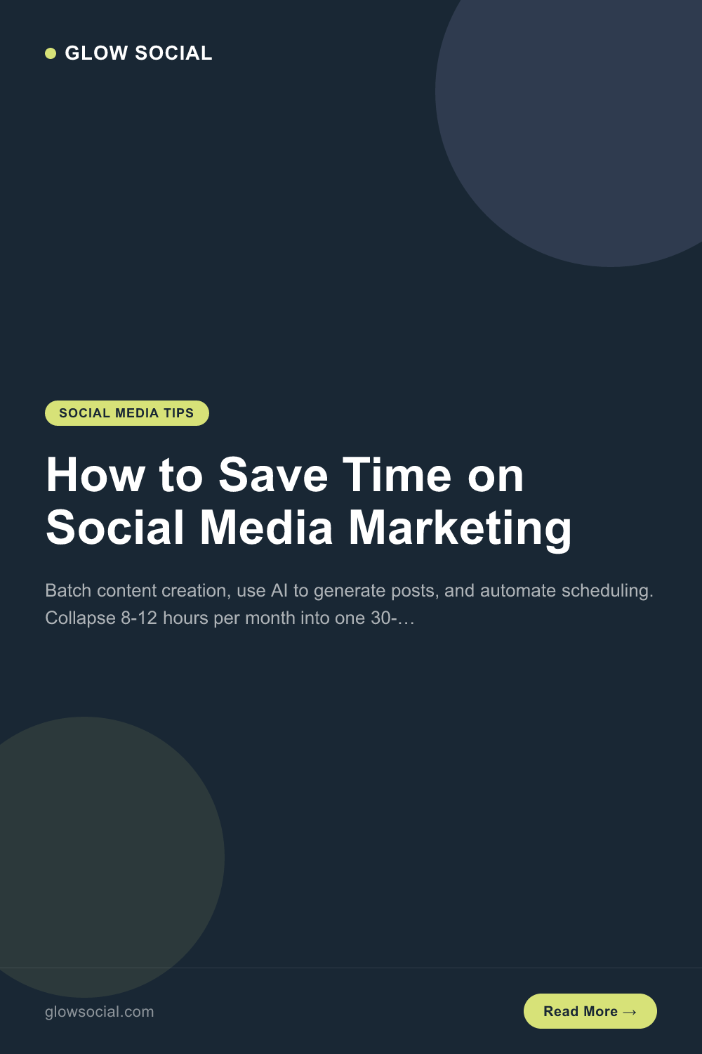How to Save Time on Social Media Marketing