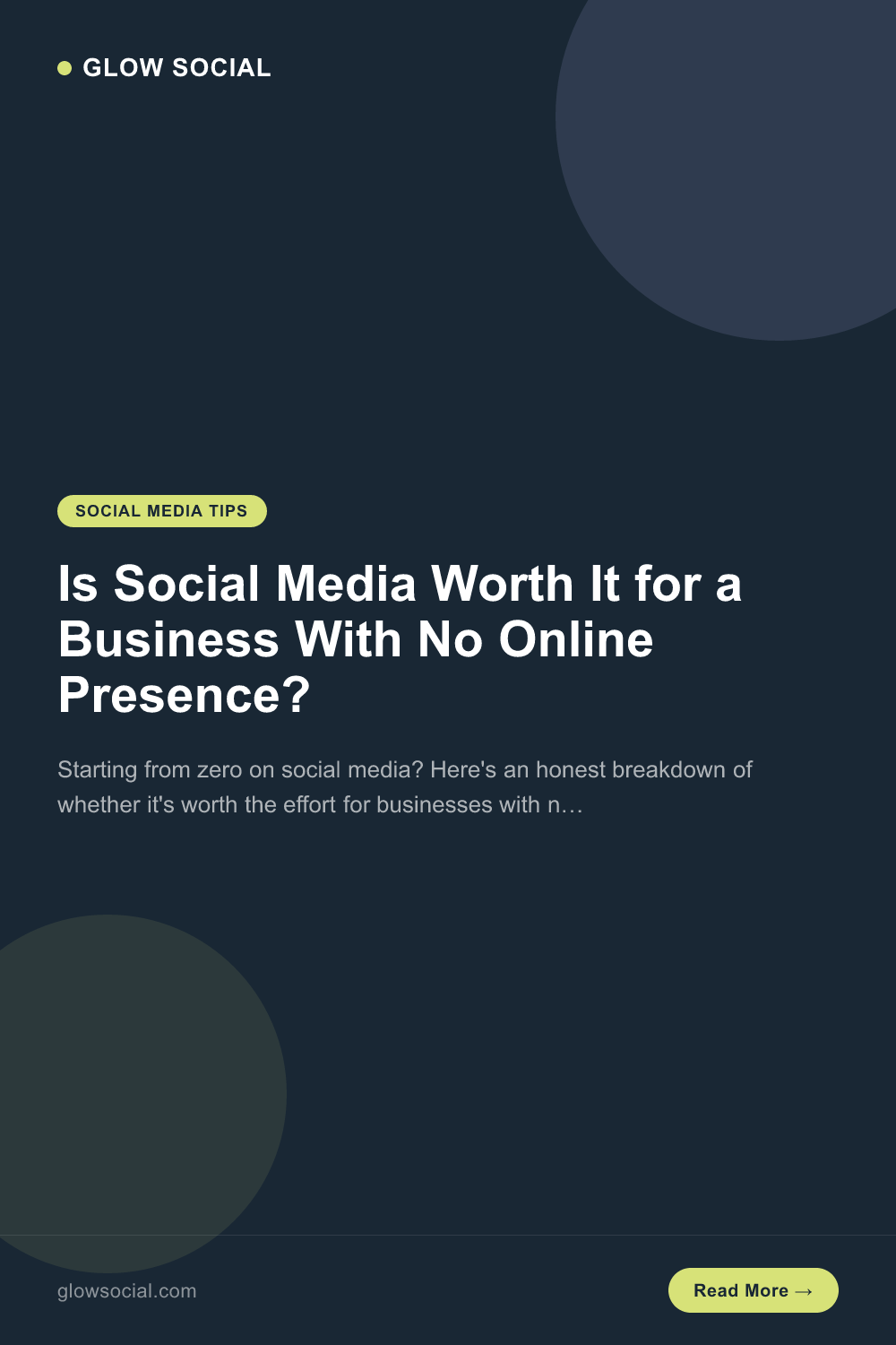 Is Social Media Worth It for a Business With No Online Presence?