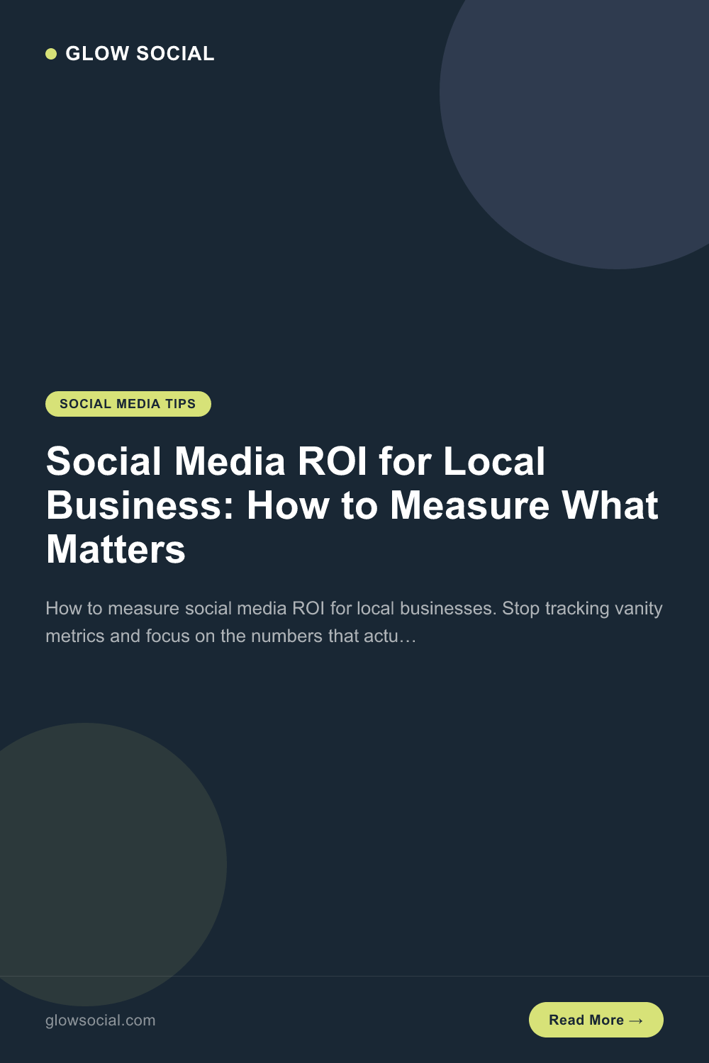 Social Media ROI for Local Business: How to Measure What Matters