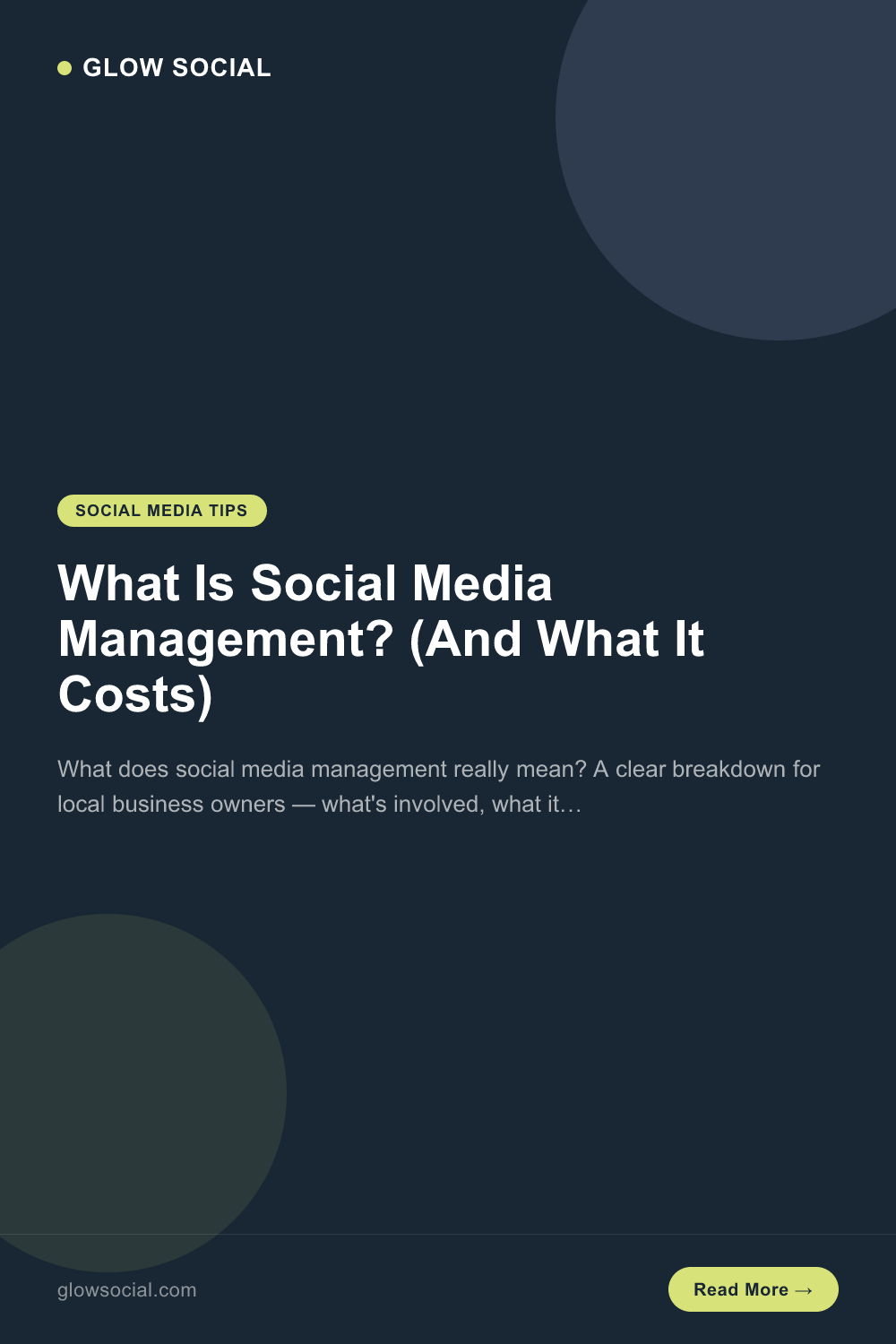 What Is Social Media Management? (And What It Costs)