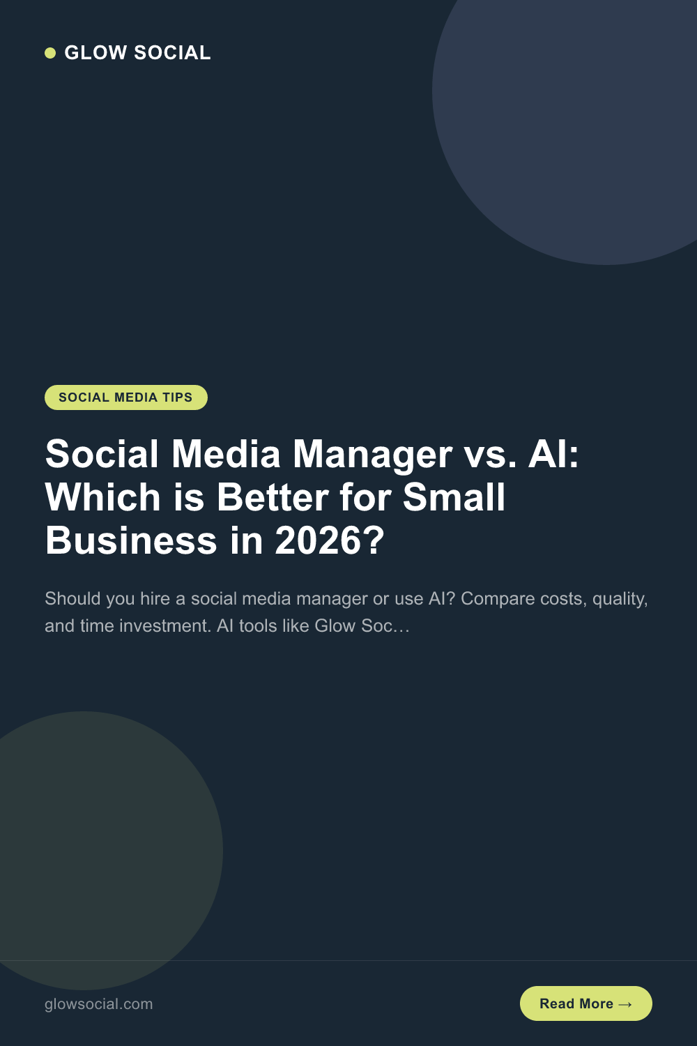 Social Media Manager vs. AI: Which is Better for Small Business in 2026?