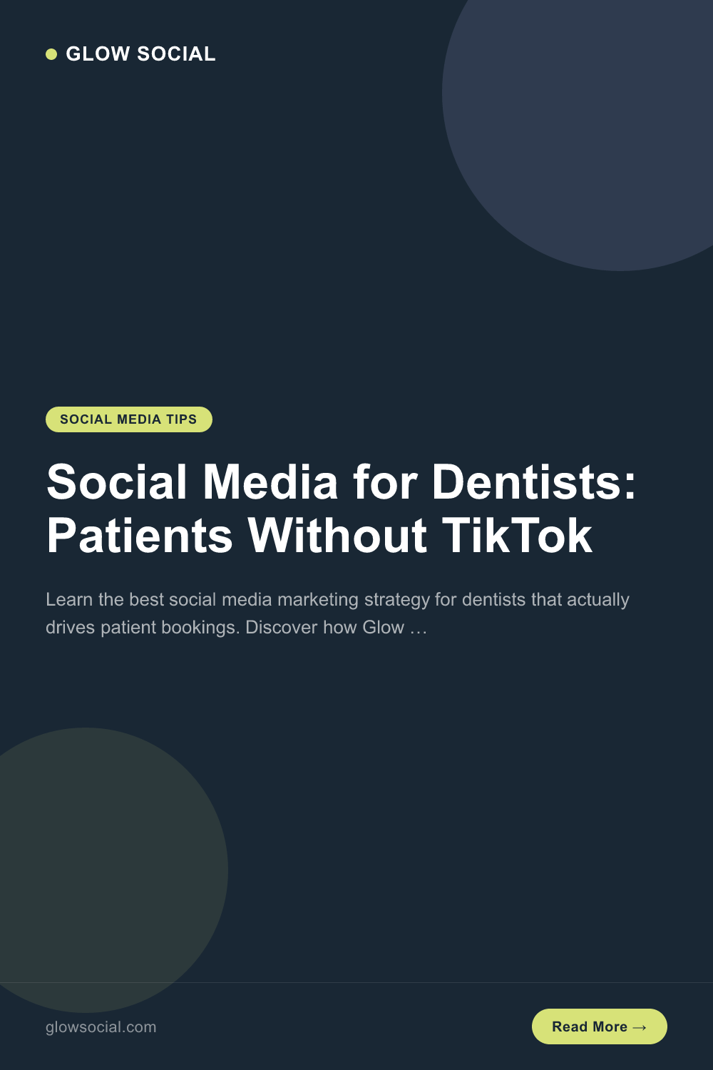Social Media for Dentists: Patients Without TikTok