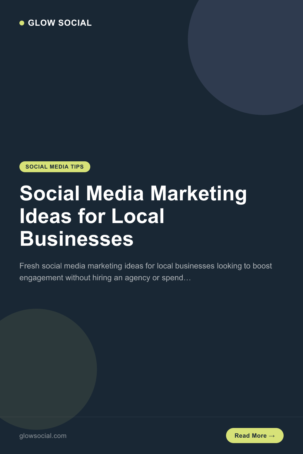 Social Media Marketing Ideas for Local Businesses