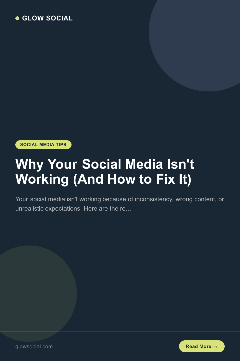 Why Your Social Media Isn't Working (And How to Fix It)