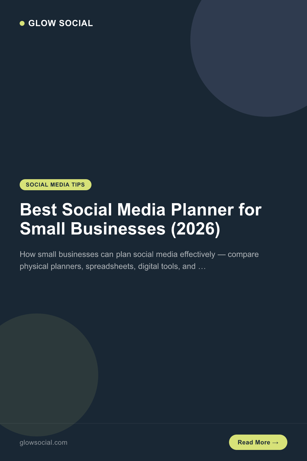Best Social Media Planner for Small Businesses (2026)