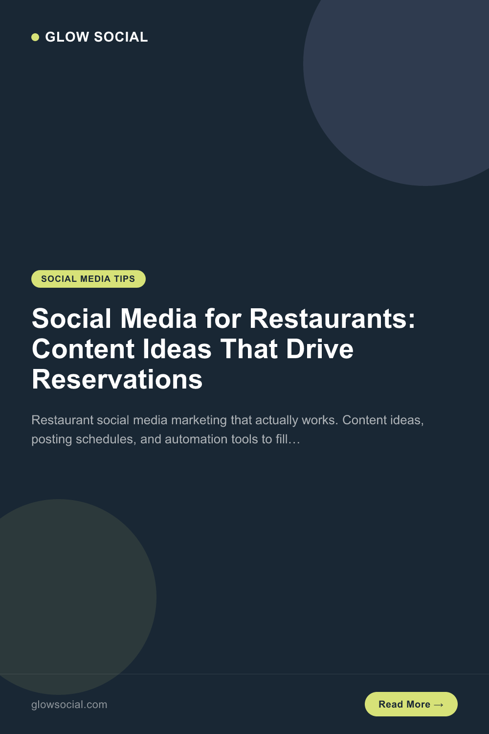 Social Media for Restaurants: Content Ideas That Drive Reservations