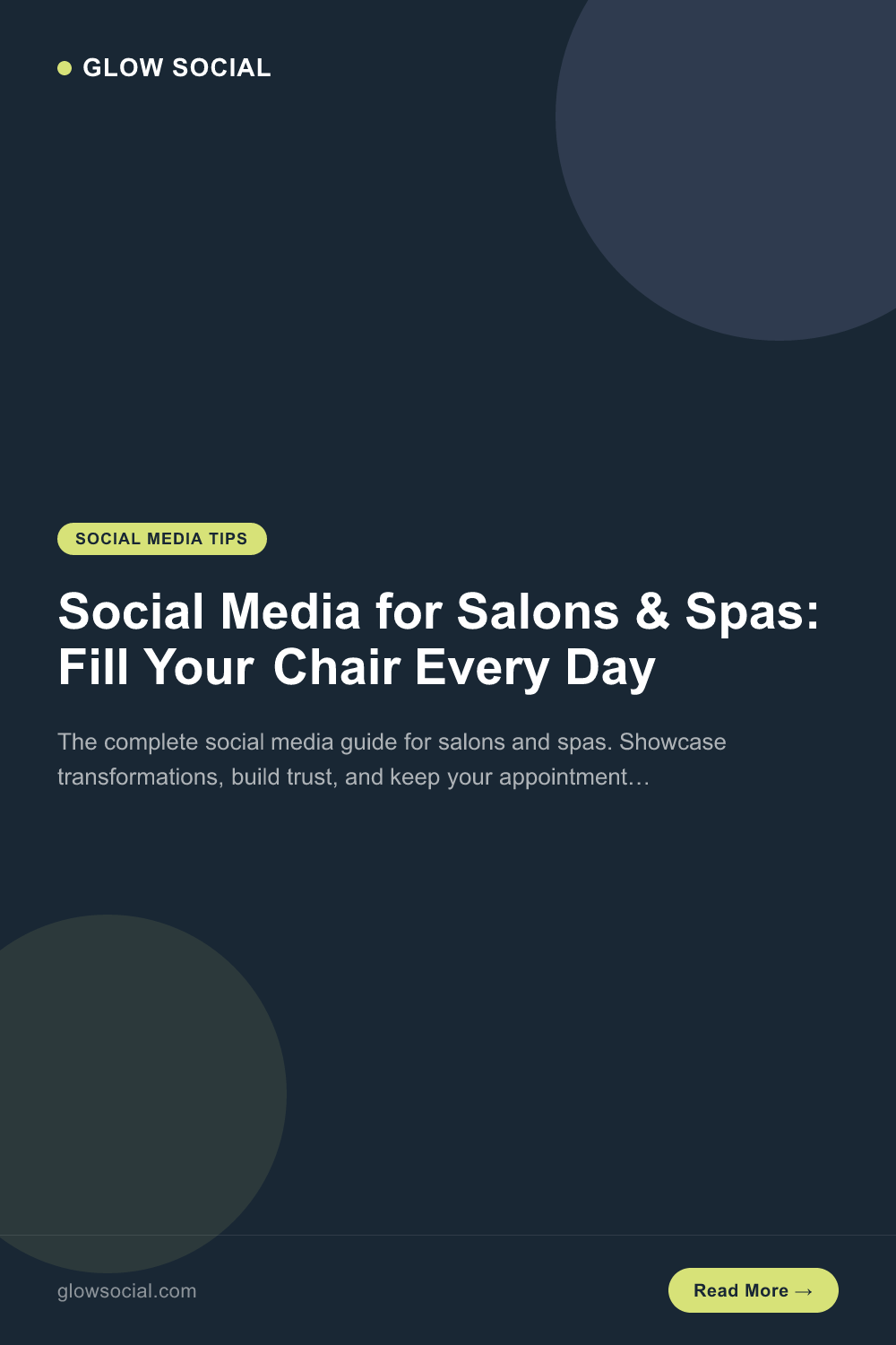 Social Media for Salons & Spas: Fill Your Chair Every Day