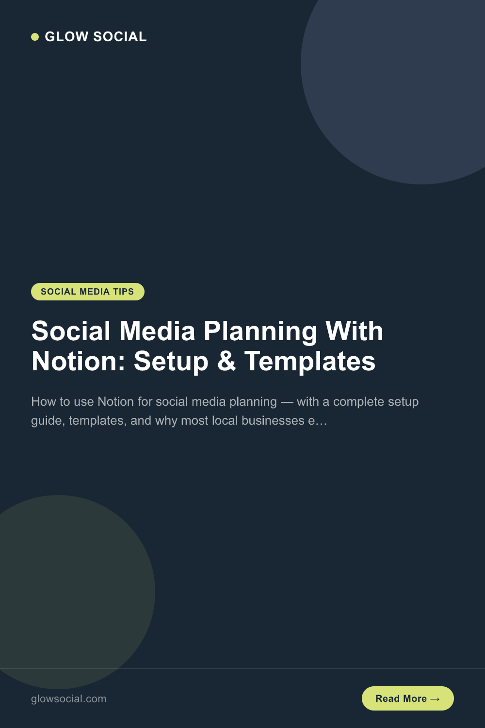 Social Media Planning With Notion: Setup & Templates