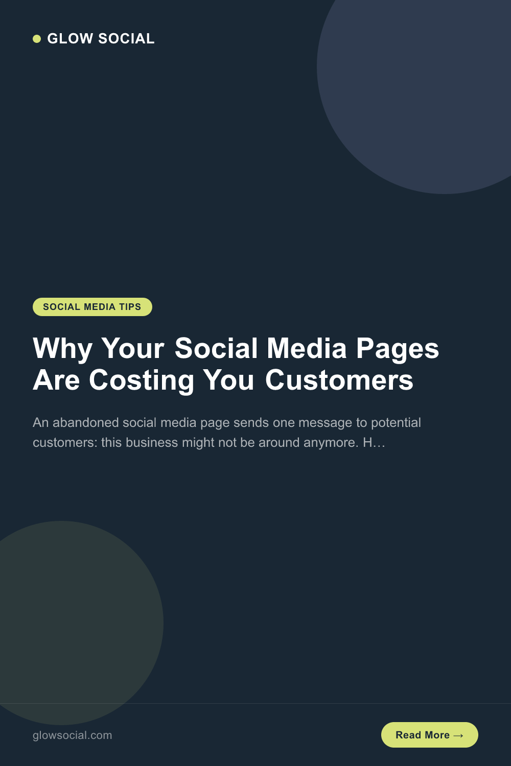 Why Your Social Media Pages Are Costing You Customers